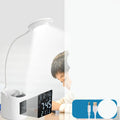 White desk lamp with touch switch and USB cable for eye protection during study