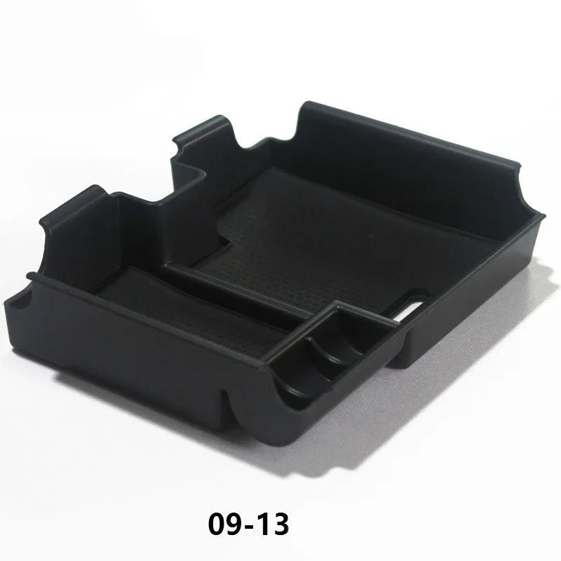 Forx center console organizer tray for Range Rover Evoque armrest, ABS plastic storage box, black