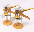 Adjustable tile raising positioner with metal alloy construction and electroplated finish
