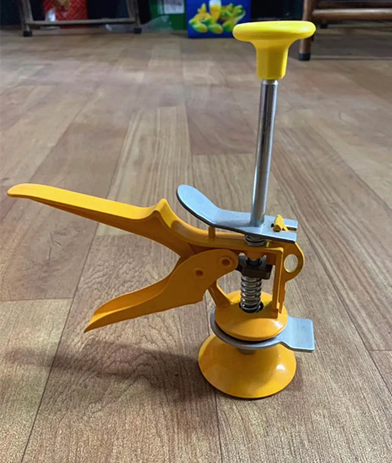 Adjustable tile raising positioner with metal alloy construction and electroplated finish