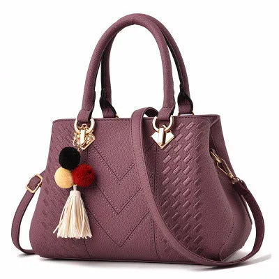 Ladies hand bag crossbody luxury handbag PU leather zipper closure multicolour black grey khaki purple royal blue wine red