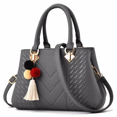 Ladies hand bag crossbody luxury handbag PU leather zipper closure multicolour black grey khaki purple royal blue wine red