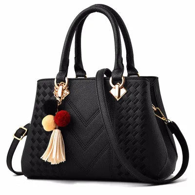 Ladies hand bag crossbody luxury handbag PU leather zipper closure multicolour black grey khaki purple royal blue wine red