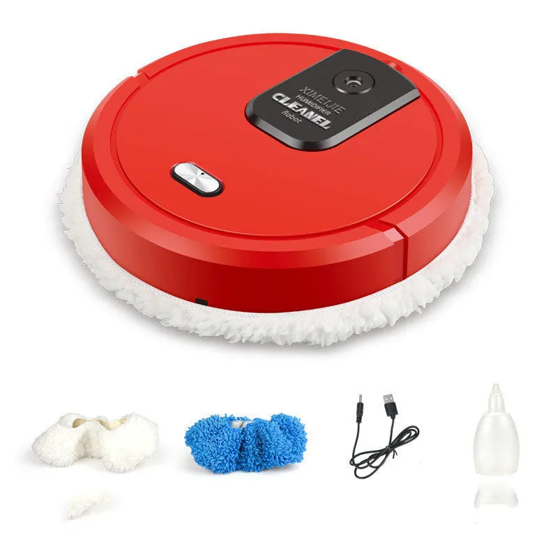 Automatic spray sweeping and mopping robot cleaner in available colour options