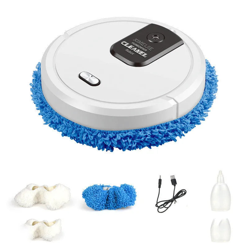 Automatic spray sweeping and mopping robot cleaner in available colour options