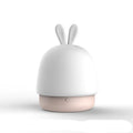 Silicone LED pat light in small rabbit or dumpling style with warm white light, pink blue or white colour