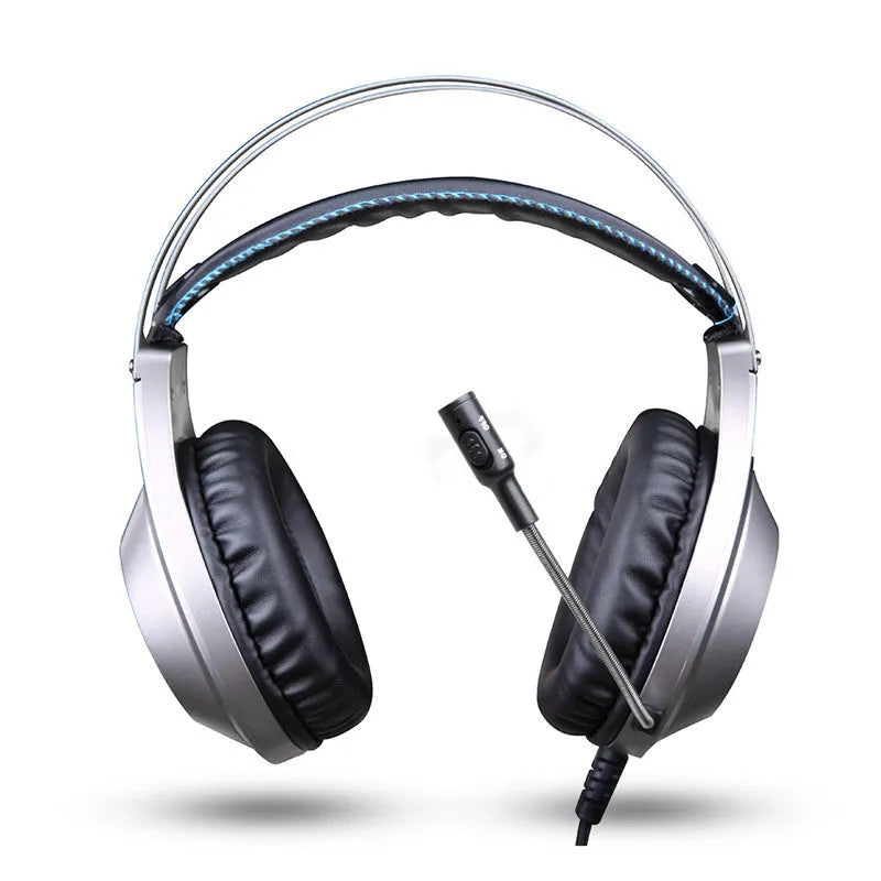 Black wired USB over-ear computer headset with microphone for PC desktop and notebook use