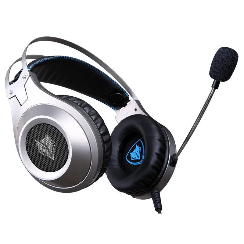 Black wired USB over-ear computer headset with microphone for PC desktop and notebook use