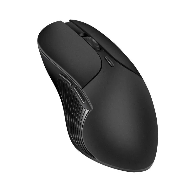 Blue Smart Voice Mouse 2.4G wireless with voice control button on a desk.