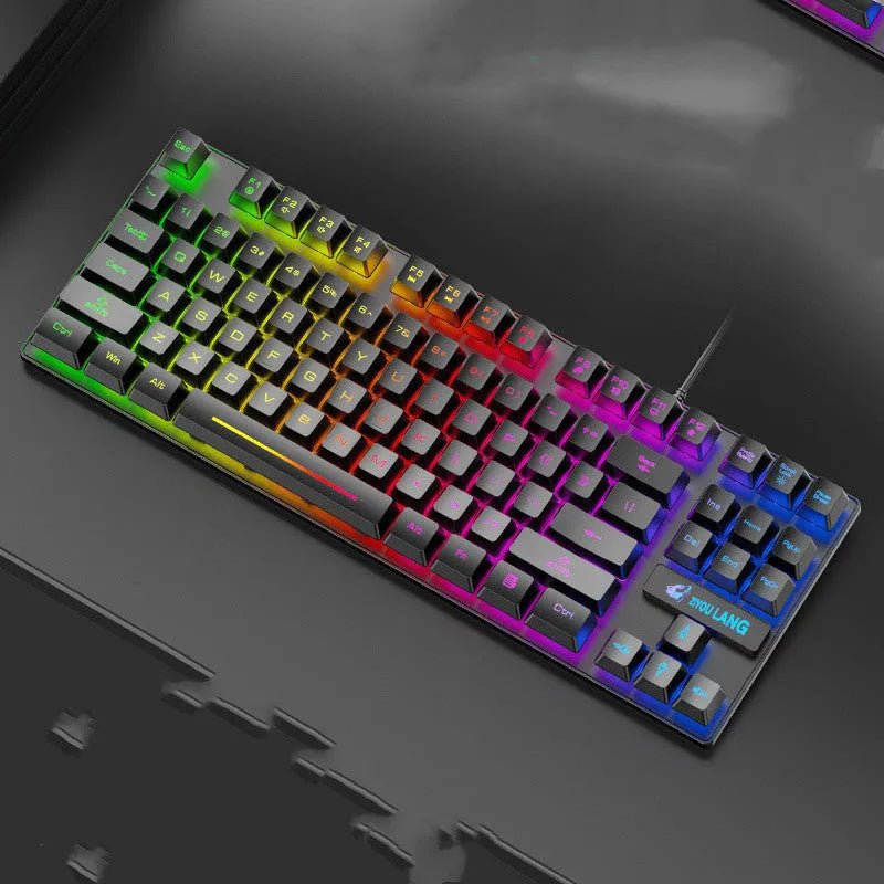 Mechanical gaming keyboard in multiple colours with ABS plastic construction and simple design
