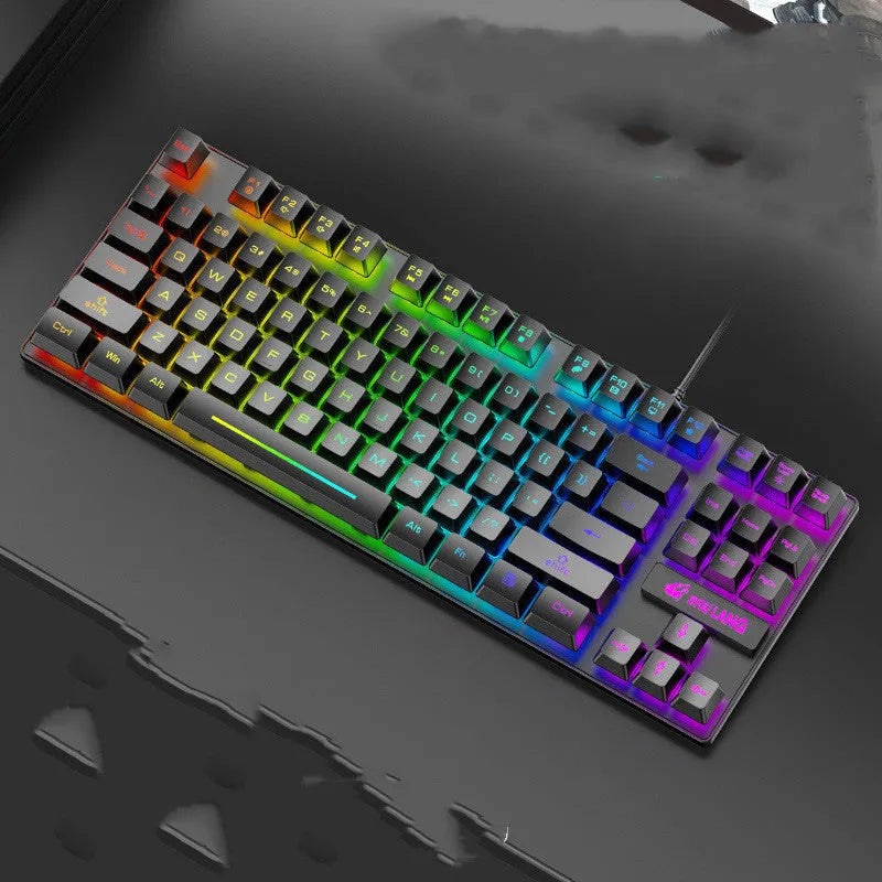 Mechanical gaming keyboard in multiple colours with ABS plastic construction and simple design