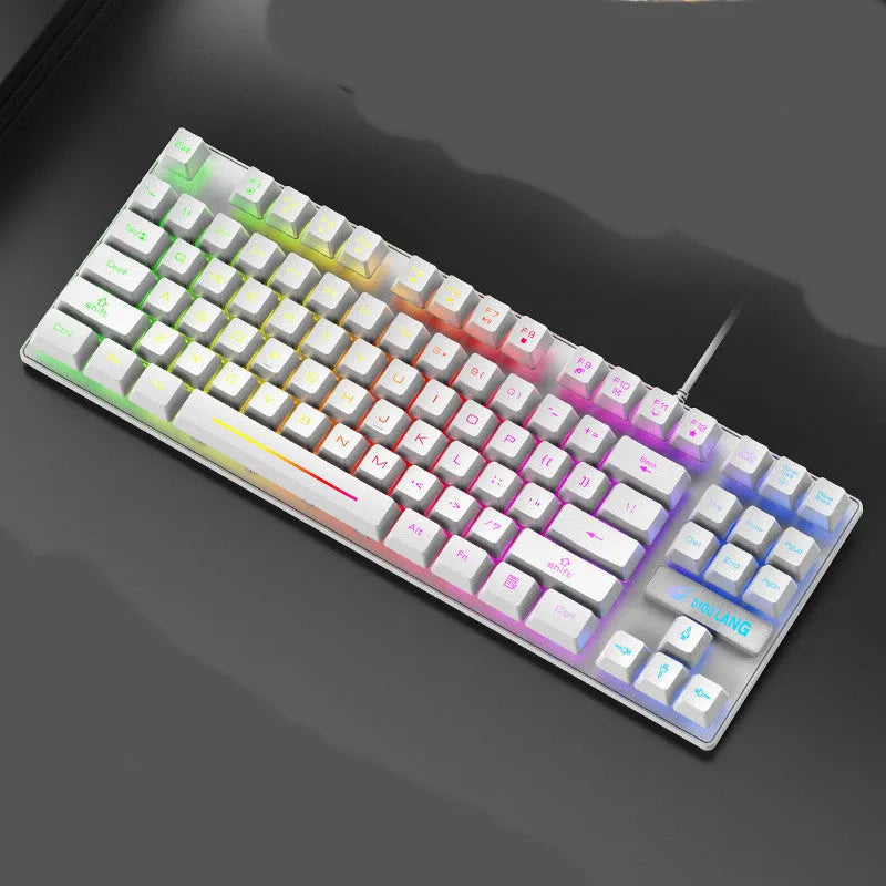 Mechanical gaming keyboard in multiple colours with ABS plastic construction and simple design