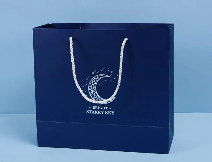 Student stationery set gift box in paper, available in Blue or Pink with Lucky Reindeer or Pegasus Starry Sky theme