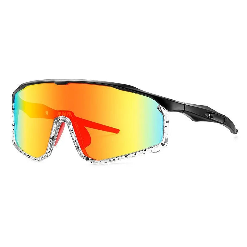 Full frame mountaineering goggles with colourful UV-protective PC lenses for climbing and snow sports.