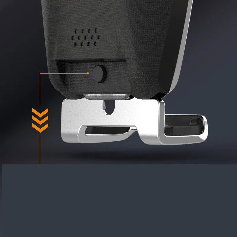 Blue car wireless charger phone holder with 1500mA charging current and status indicator