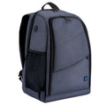 Black cotton photography mountaineering backpack with 20 litre capacity and 14 inch laptop fit