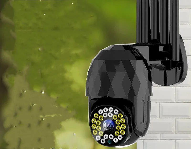 Black or white spherical network camera with 4mm lens and 28 lights, 1080P indoor outdoor smart home monitor