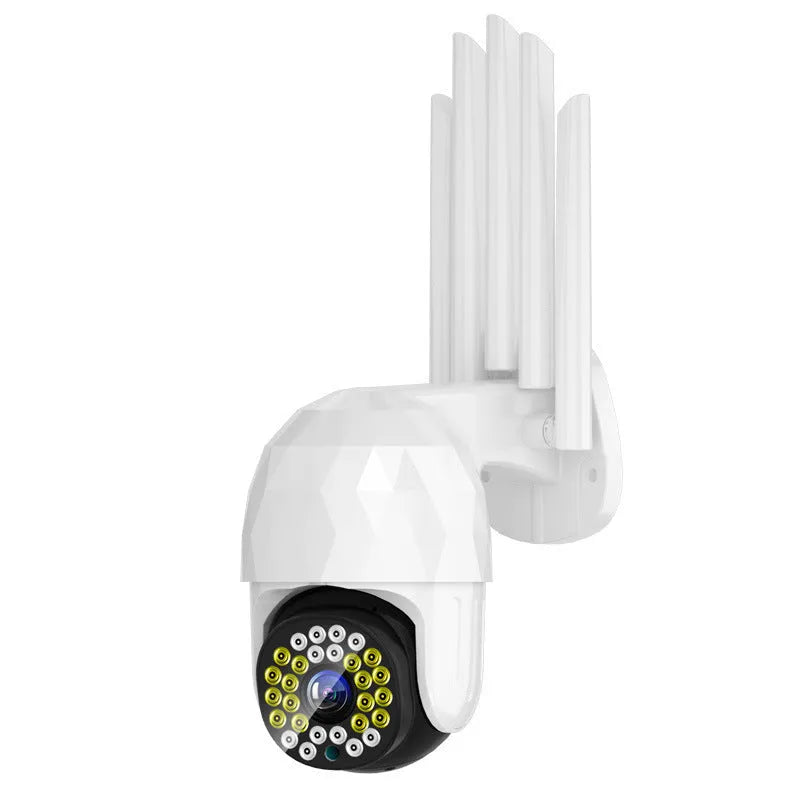 Black or white spherical network camera with 4mm lens and 28 lights, 1080P indoor outdoor smart home monitor
