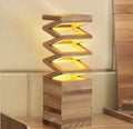 Creative solid wood table lamp with 120X120 base in European style for 220V use