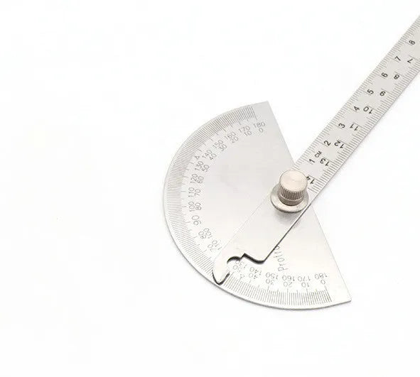 Adjustable protractor 180° measuring square with 1° accuracy, 15cm hollow-large or 14.5cm solid