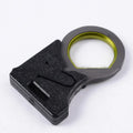 Black portable emergency survival tool, stainless steel 440 steel 57HRC, 4.3 x 2.4 cm, with white carton