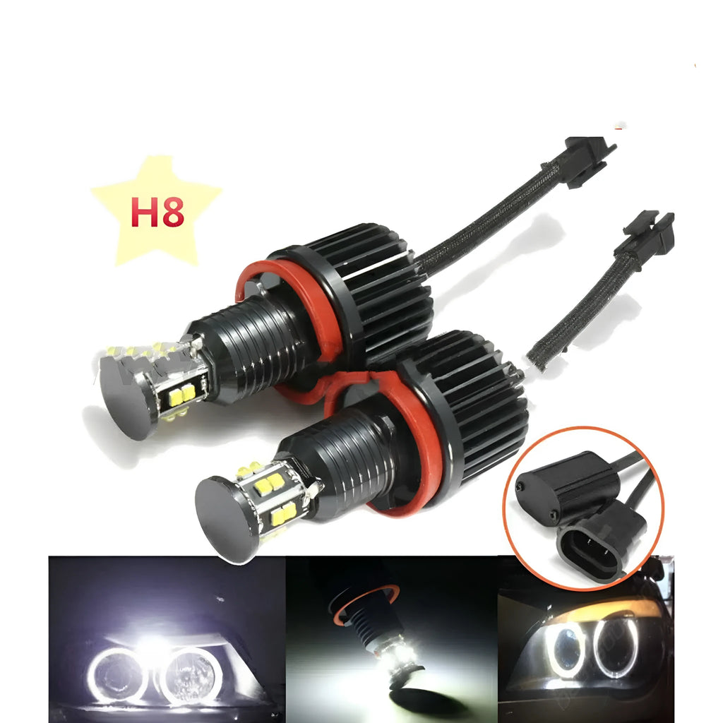 Baodeng LED Angel Eyes E92 120W car light with 12 lamp beads for BMW HID replacement