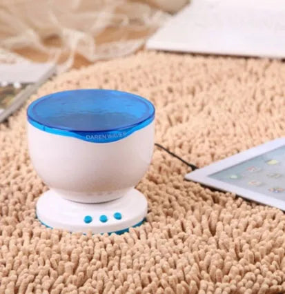 Blue ocean projection lamp LED unit for children's puzzle scenes.