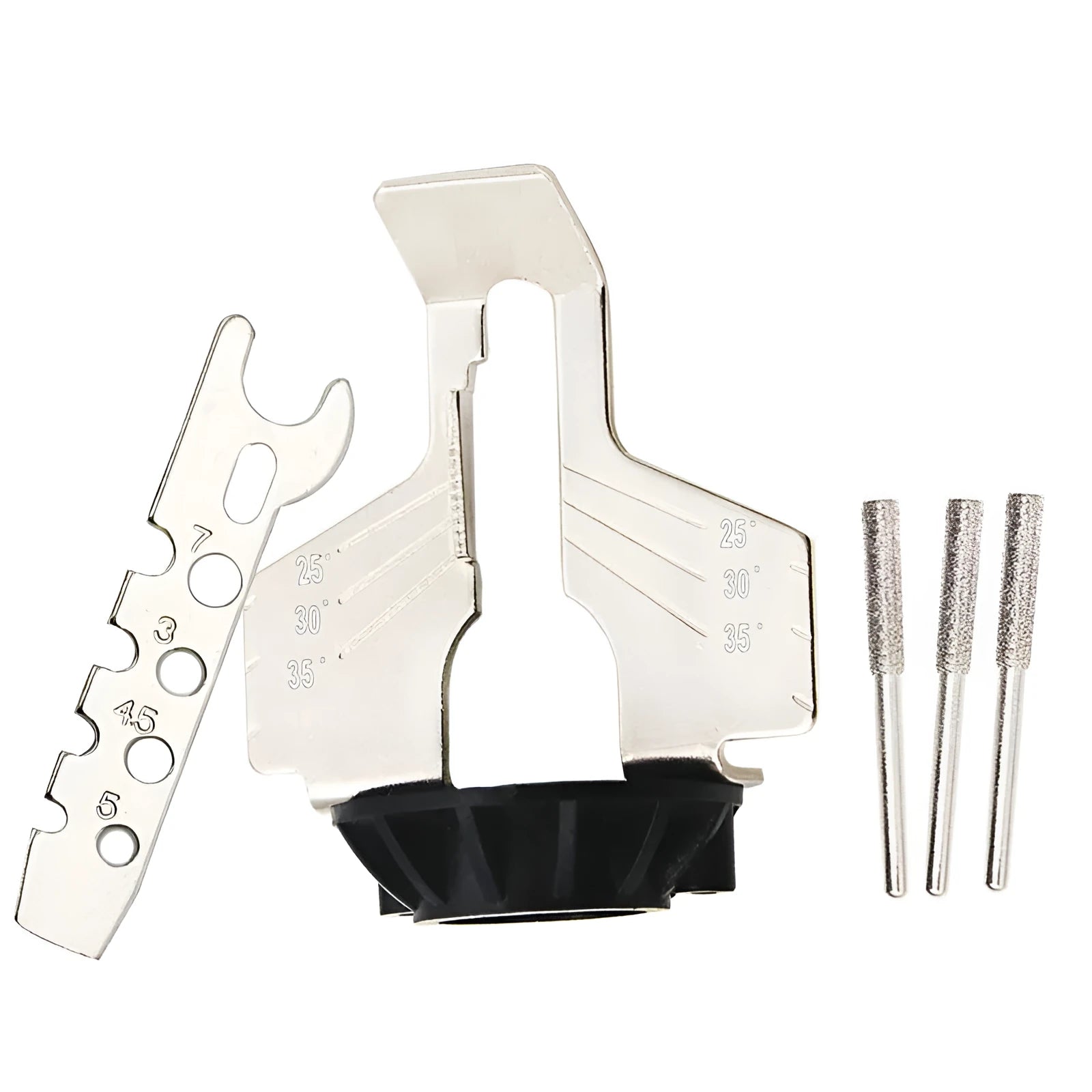 Silver aluminium mini electric chain grinding machine accessory with saw blade