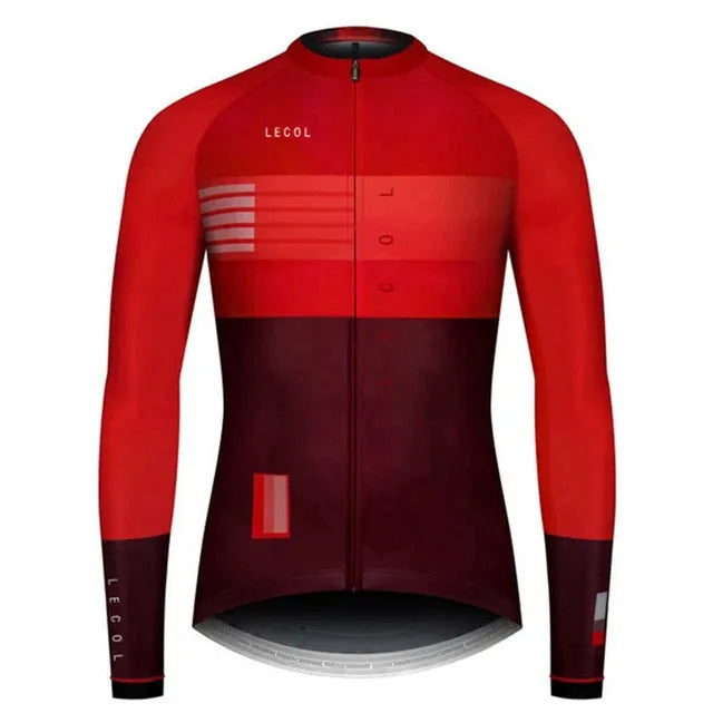 Men's autumn full sleeve cycling jersey in long sleeve design with 11 colour options sizes XS to 4XL