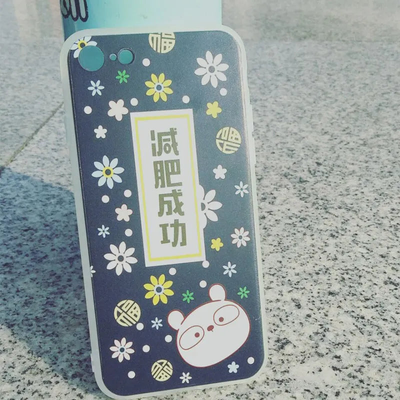 Clear transparent silicone iPhone case with colourful ice cream pattern on the back