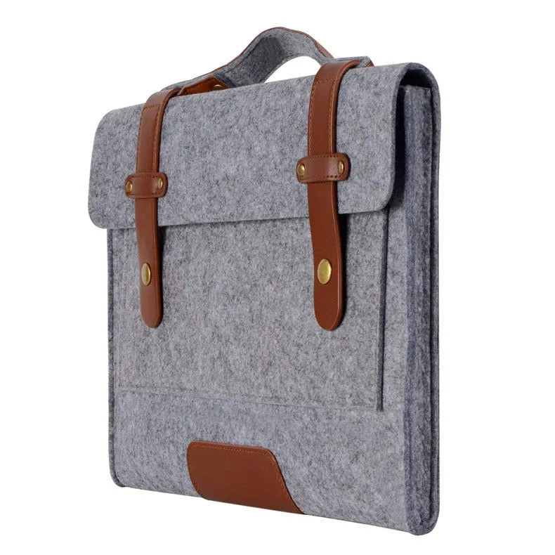 Simple felt laptop protective cover in dark gray for 13 inch laptop