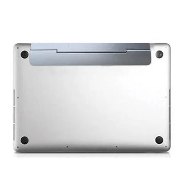 Portable folding notebook cooling bracket in black plastic, measuring 23 x 60.4 cm