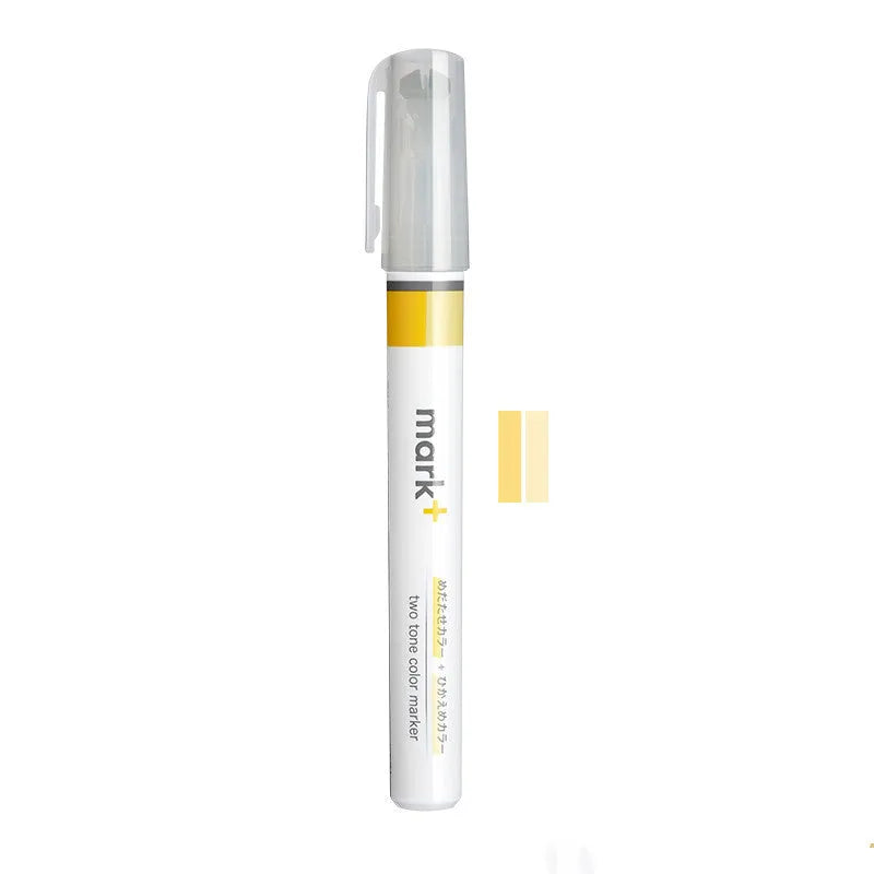 Mark+ series fibre-tipped colour marker pen in green, grey blue, grey pink, grey yellow, pink, or yellow.