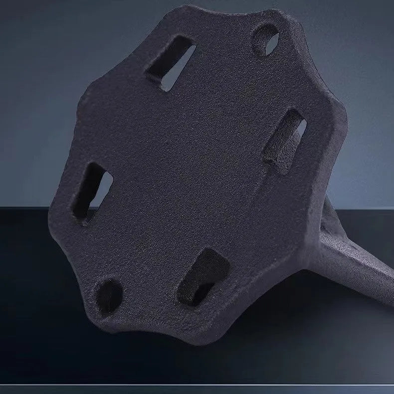 Small square cast iron wood splitter for manual log preparation