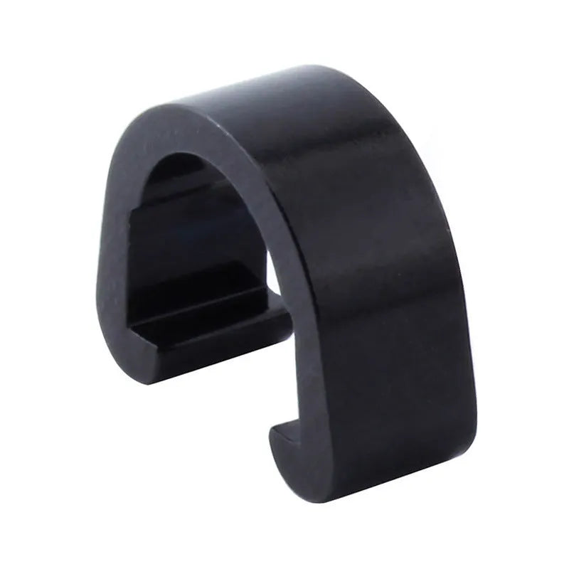Aluminium alloy C-shaped buckle in assorted colours, dimensions 10.2mm by 13mm.