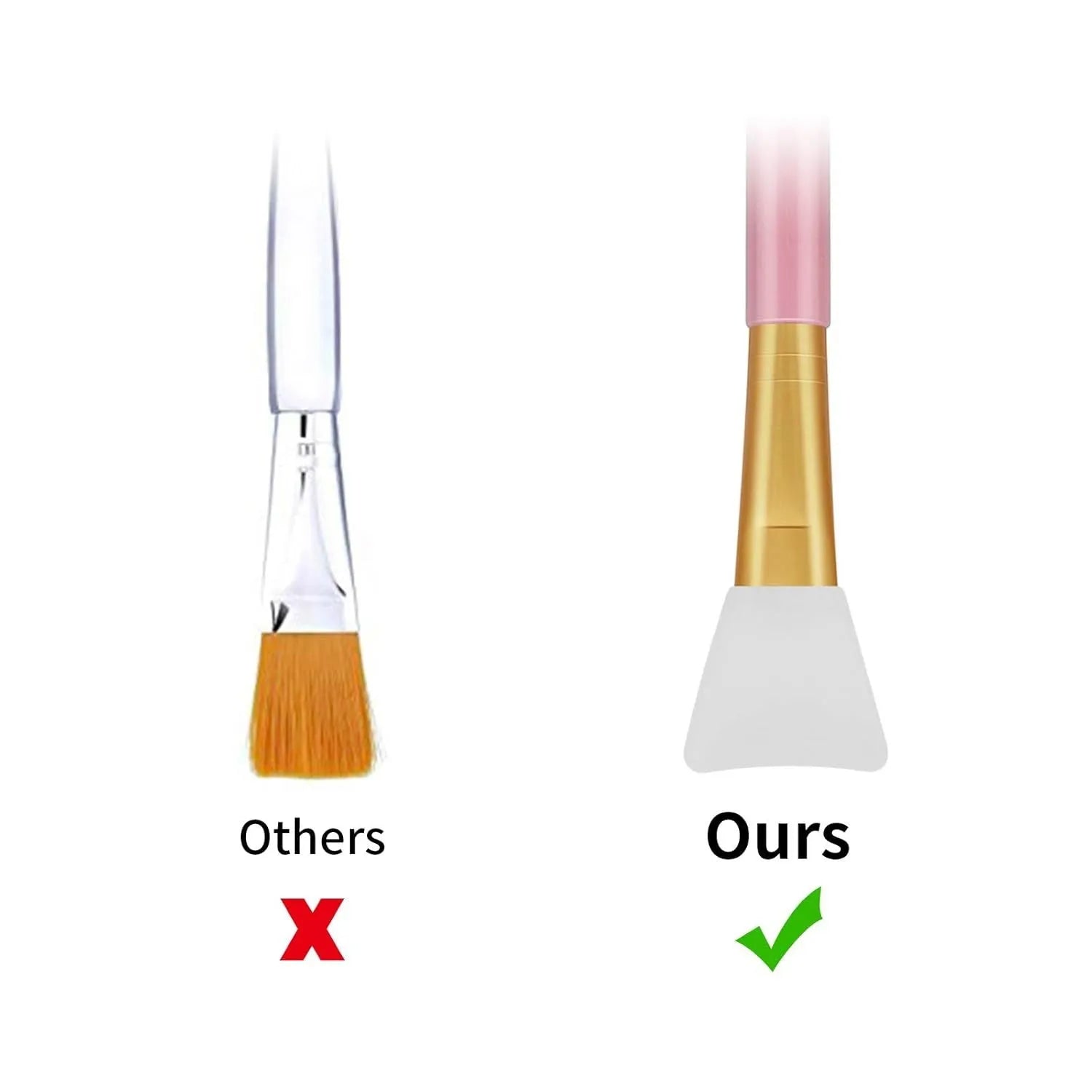 Silicone face and body mask applicator tool in multiple colours for applying clay, mud and skincare products