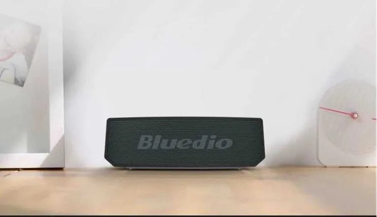 Black BS-6 cloud smart speaker with compact rectangular design