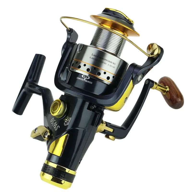 SW50 SW60 saltwater spinning reel with carbon fibre handle and spare spool