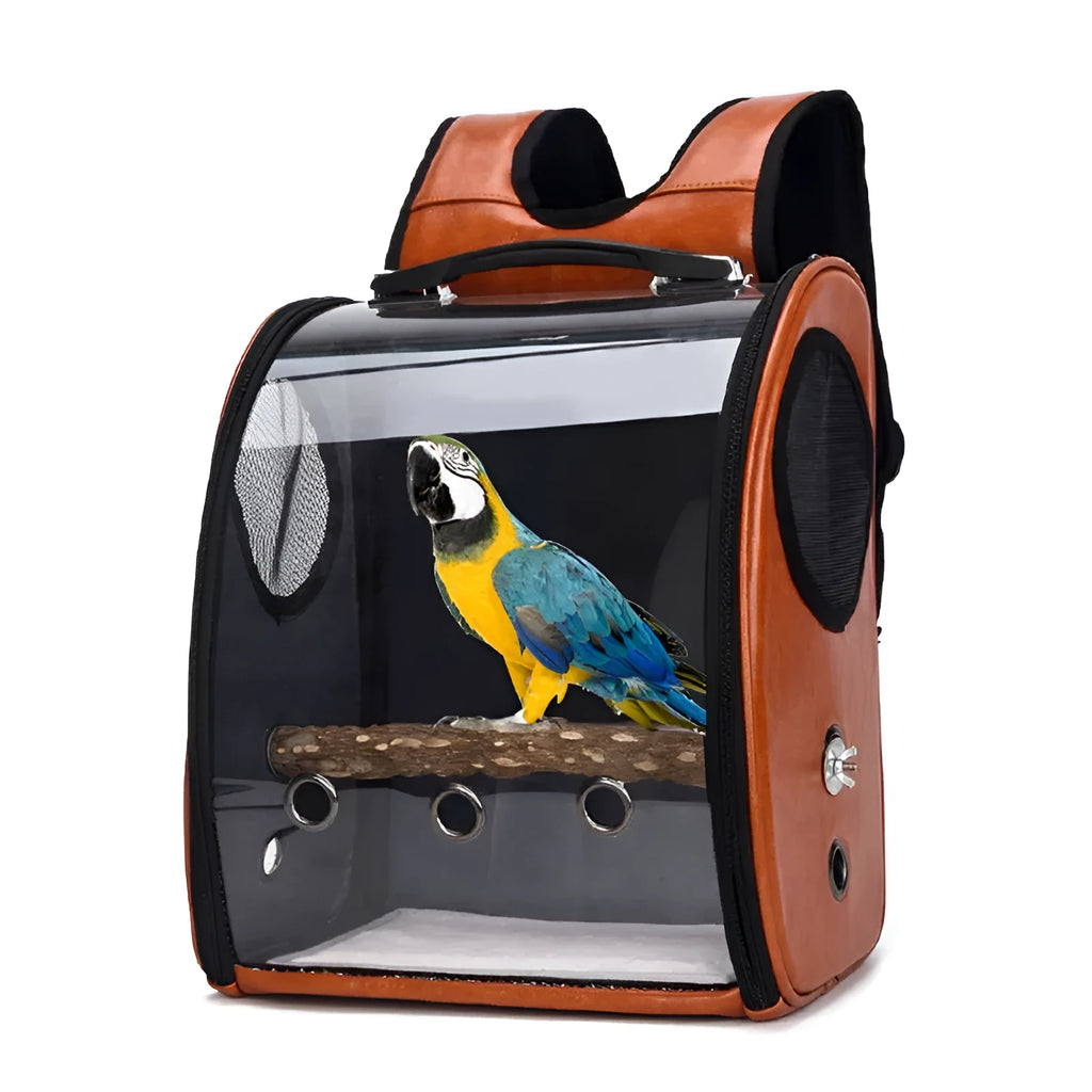 Foldable porous breathable pet bag with geometric pattern in blue for small animals