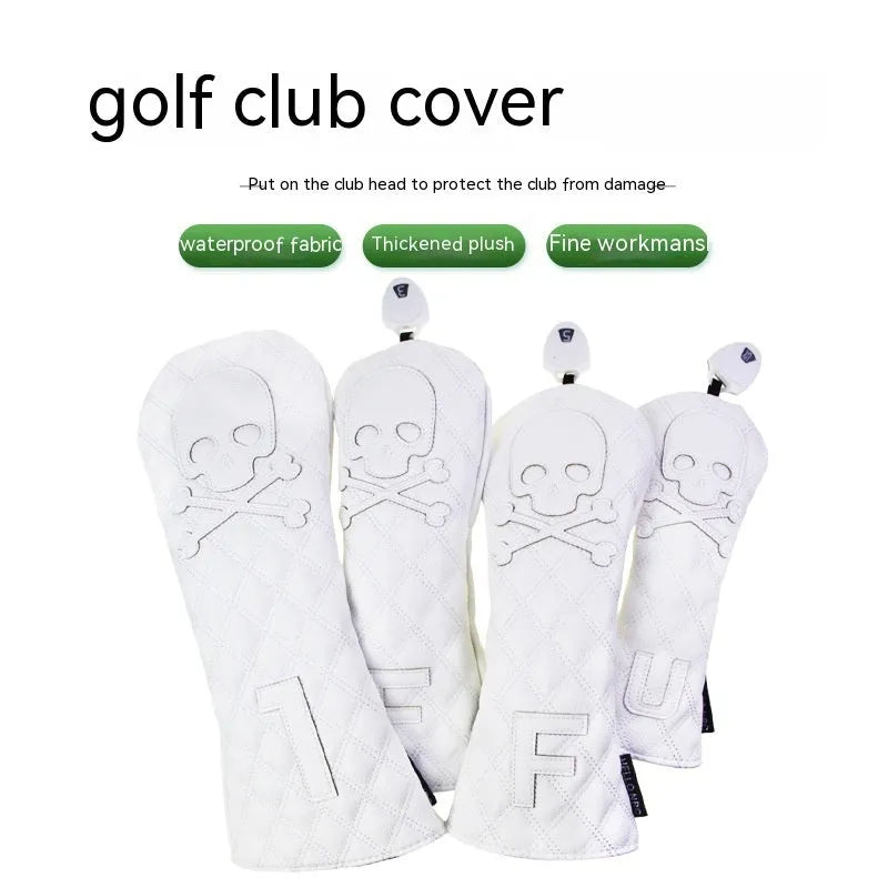 A black waterproof PU protective cover for a golf wooden pole.