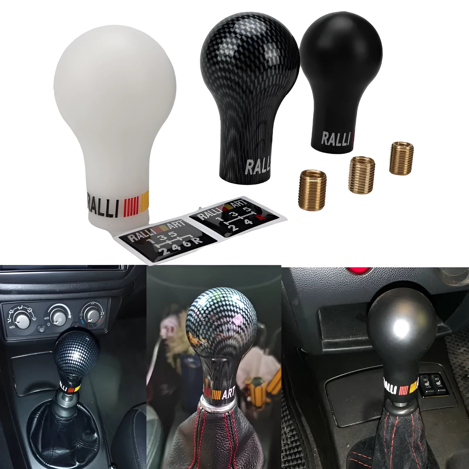 Mitsubishi car gear head replacement shift knob in five colour options
