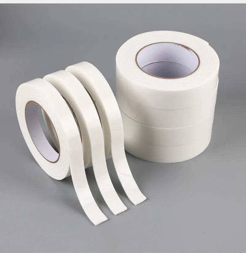 3mm thick foam double-sided adhesive tape roll with BOPP backing in multiple width options