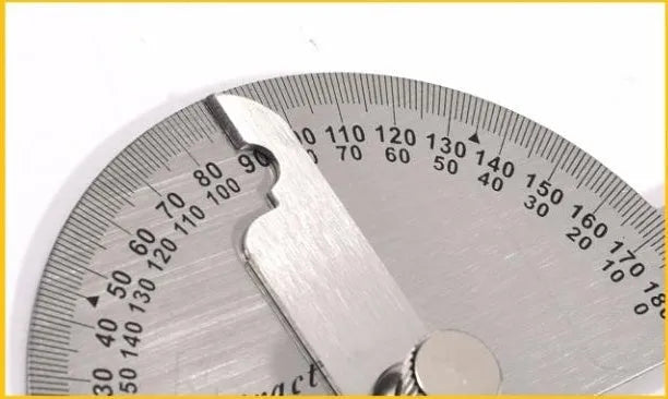 Adjustable protractor 180° measuring square with 1° accuracy, 15cm hollow-large or 14.5cm solid