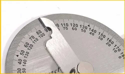 Adjustable protractor 180° measuring square with 1° accuracy, 15cm hollow-large or 14.5cm solid