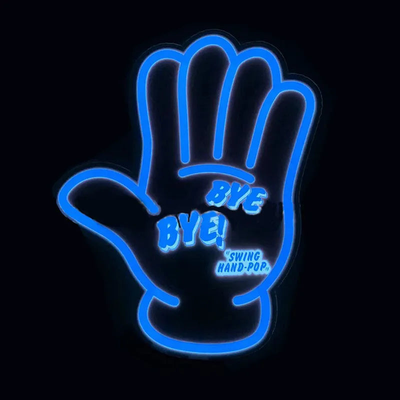Luminous window stickers with driver unit showing five light modes including voice control flashing