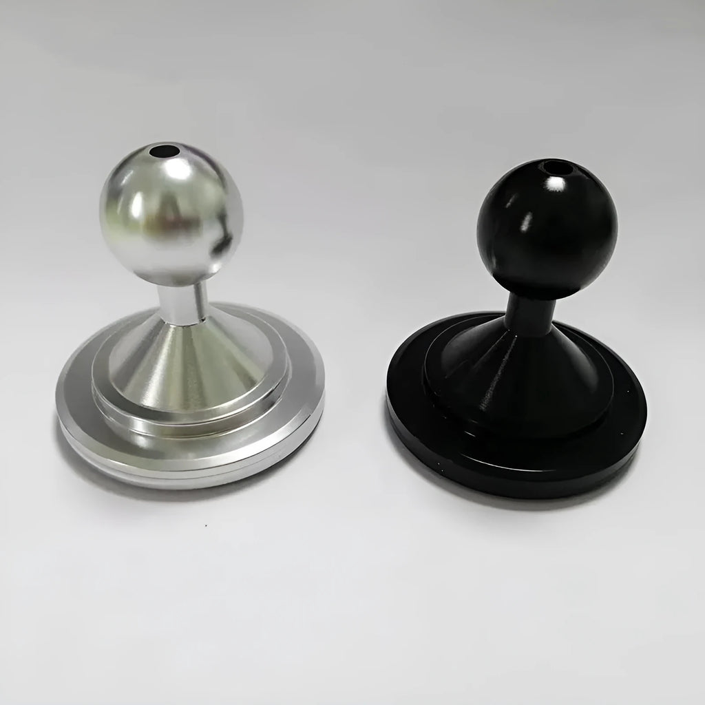 Aluminium alloy dashboard mounting base plate in silver or black for vehicle device organisation