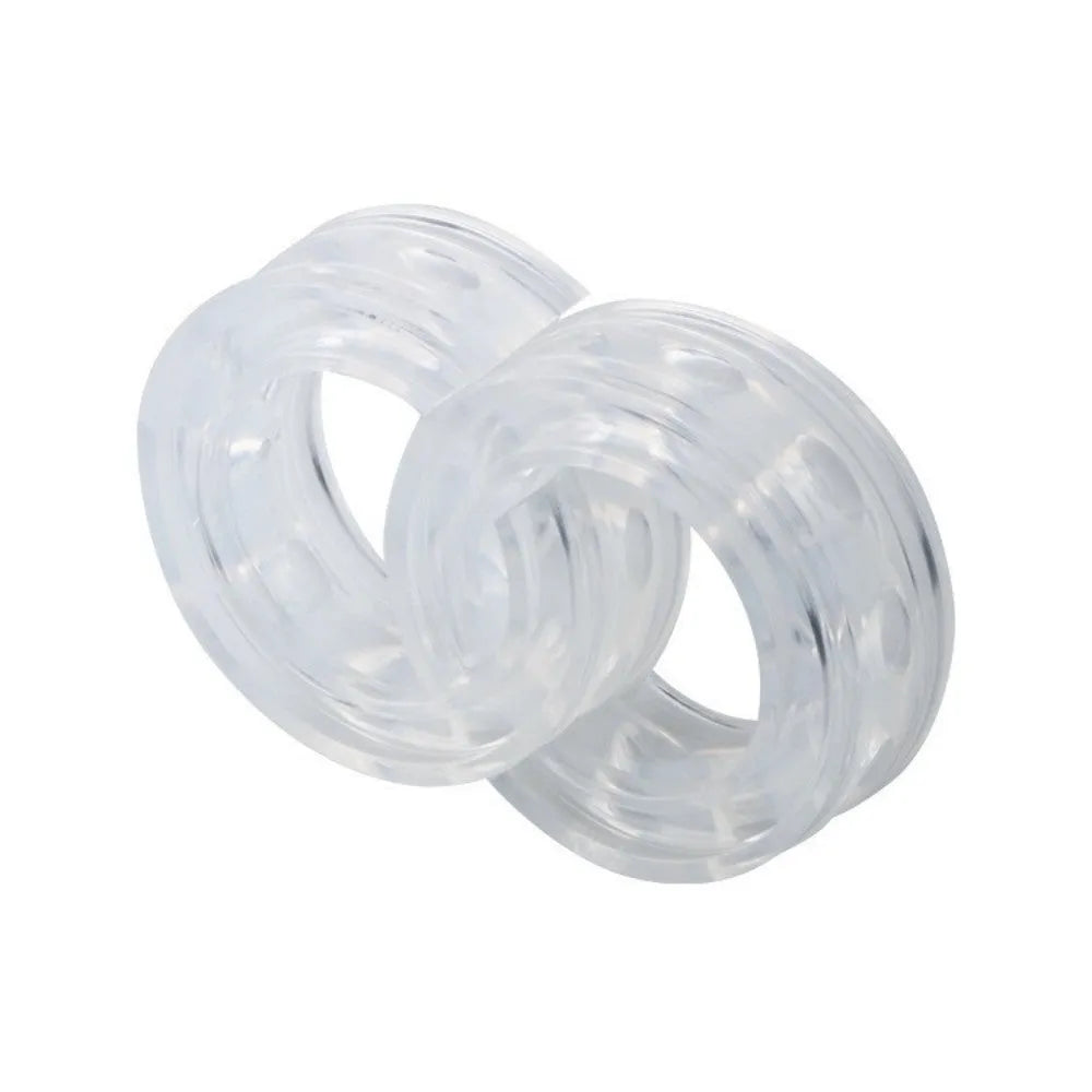 Transparent rubber spring shock absorber for car modification with visible spring gap