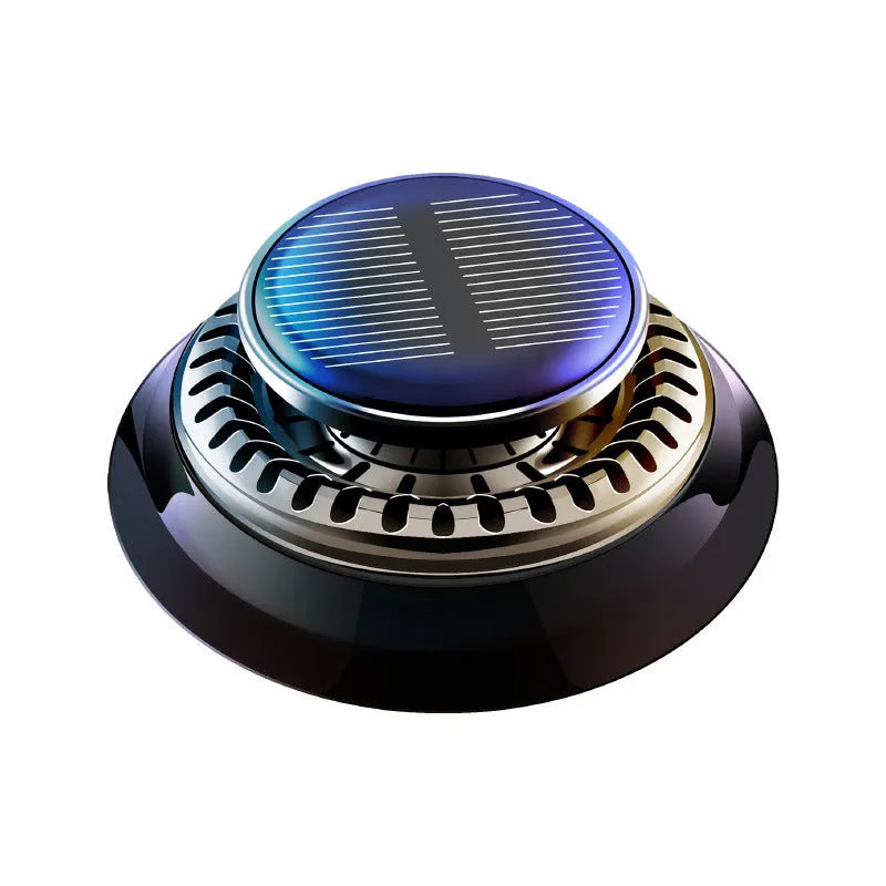 Solar electromagnetic de-icing car aromatherapy decoration on vehicle dashboard