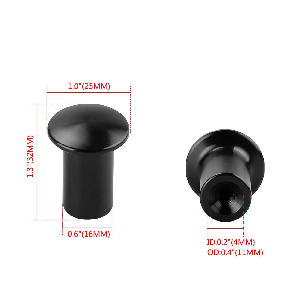 Aluminium alloy handbrake cap for car modification in five colour options with universal vehicle compatibility