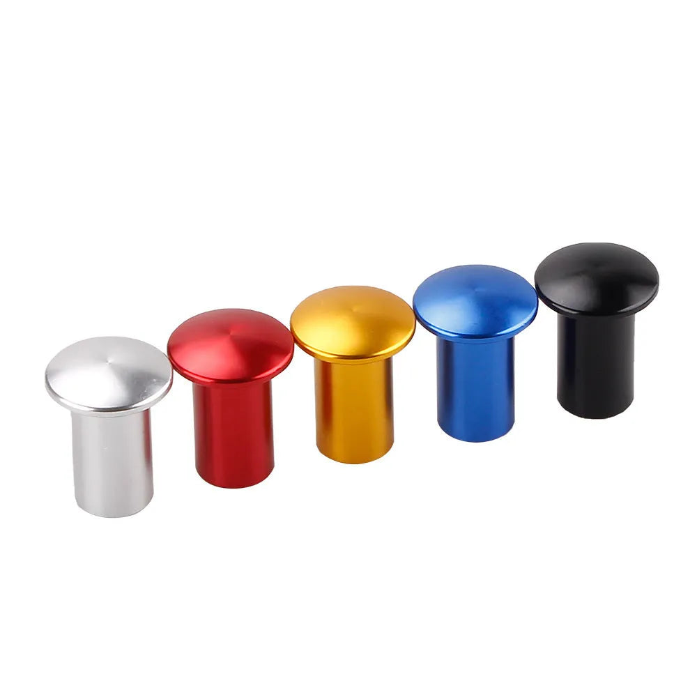Aluminium alloy handbrake cap for car modification in five colour options with universal vehicle compatibility
